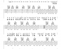 邓紫棋《桃花诺》吉他谱 C调指法原版编配 民谣吉他弹唱六线谱