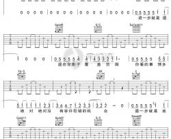 陈绮贞《距离》吉他谱 C调弹唱六线谱
