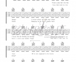 Adam,Green《We'e Not Supposed to Be Lovers》吉他谱-Guitar Music Score