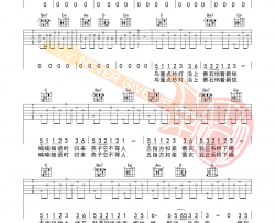 外婆桥吉他谱_任然_G调指法版弹唱吉他谱