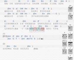 黄乙玲《人生的歌》吉他谱-Guitar Music Score