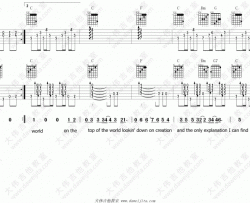 Top Of The World_C调吉他谱_Carpenters