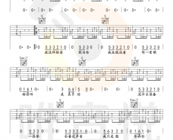 想着你吉他谱-郭顶-《想着你》C调原版弹唱谱-高清六线谱