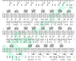 心事吉他谱-徐秉龙-《心事》C调弹唱六线谱-高清图片谱