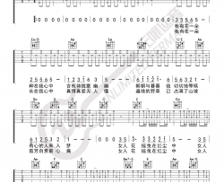 女人花吉他谱 梅艳芳 吉他图片谱 高清