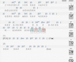 夜来香吉他谱升F调歌手邓丽君