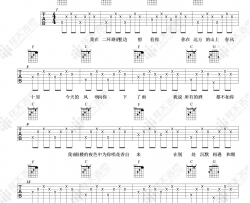 春风十里C调吉他谱 鹿先森乐队 吉他图片谱 高清