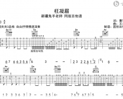 枉凝眉指弹谱_新疆鬼手_吉他轮指独奏_音频示范