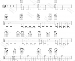 任然《飞鸟和蝉》吉他谱 C调指法原版编配 民谣吉他弹唱六线谱