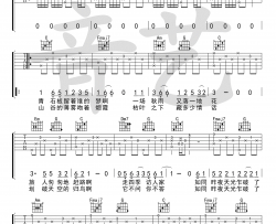 一程山路吉他谱-毛不易《一程山路》六线谱-C调弹唱谱
