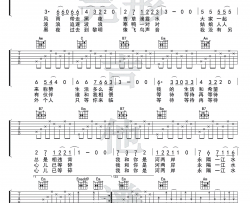 一江水吉他谱-许巍-G调六线谱-吉他弹唱视频演示