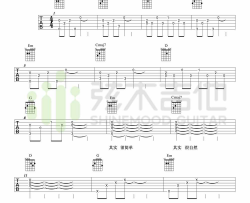 空白格 蔡健雅 G调图片谱标准版 吉他谱 杨宗纬 吉他图片谱 高清