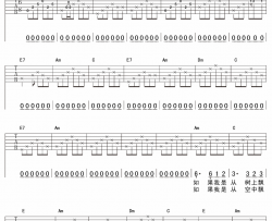 请原谅我吉他谱 C调六线谱-延麟编配-谢笑天