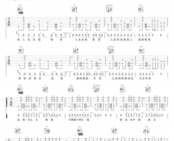 王富贵《生而平凡》吉他谱 G调指法原版编配 民谣吉他弹唱六线谱