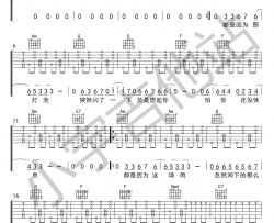 突然想起你吉他谱 王北车版本 C调弹唱谱