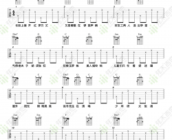 程响《长街万象》吉他谱 程响 吉他图片谱 高清