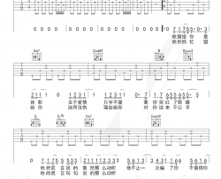 他不懂吉他谱_张杰_G调原版_吉他弹唱演示+教学视频