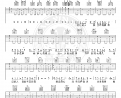 一千个伤心的理由吉他谱_G调简单版_张学友_入门弹唱谱