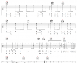 星月落吉他谱_浮生梦_C调指法原版编配_吉他弹唱六线谱