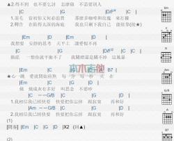 煎熬_吉他谱_李佳薇