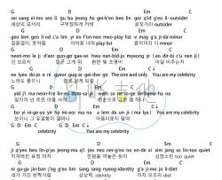 IU(李知恩)《Celebrity》吉他谱(G调)-Guitar Music Score