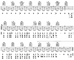 包容吉他谱_郑源_G调指法简单版编配_吉他弹唱六线谱