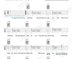 Drake《Hotline Bling》吉他谱-Guitar Music Score