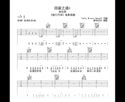 回家之路Ⅰ吉他谱 _徐乐同《独立月球》插曲_C调弹唱六线谱