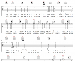 悲伤的爱情吉他谱_任夏_G调指法编配_吉他弹唱六线谱