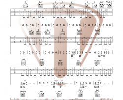 《雪落下的声音》吉他谱_G调现场版六线谱_吉他弹唱谱_林俊杰