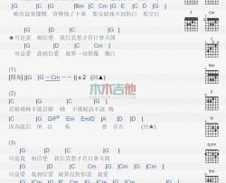 陈奕迅《给你》吉他谱-Guitar Music Score