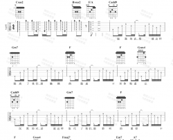 《一样的月光》吉他谱_徐佳莹_C调吉他谱_弹唱六线谱