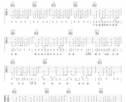 我的美丽吉他谱_黄绮珊/小霞_G调指法_吉他弹唱六线谱