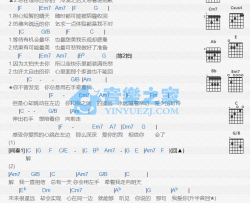 左边吉他谱 C调和弦谱-杨丞琳