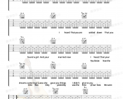 adele《Someone Like You》吉他谱(A调)-Guitar Music Score