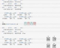 那日下午_吉他谱_陈珊妮