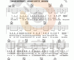 Shape of You吉他谱_Ed Sheeran_C调指法_吉他弹唱六线谱