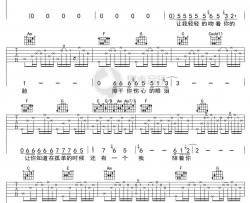 陈升《不让你孤单》吉他谱 弹唱六线谱
