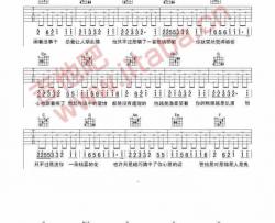 只不过是吉他谱 C调简单版-吉他吧编配-花粥