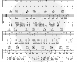 蓝心羽《阿拉斯加海湾》吉他谱-G调-高清六线谱
