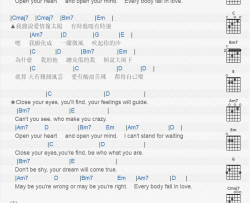 4,In,Love《Fall In Love》吉他谱-Guitar Music Score