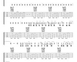 皆非吉他谱-E调弹唱谱-马頔《皆非》六线谱-高清图片谱