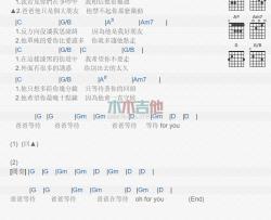 萧敬腾《爸爸》吉他谱-Guitar Music Score