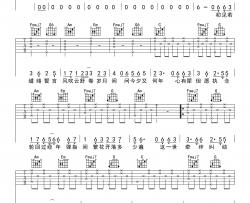 桃花诺吉他谱 邓紫棋 C调指法吉他六线谱