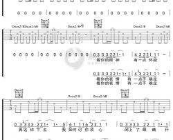 陈绮贞《就算全世界与我为敌》吉他谱 C调弹唱六线谱