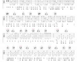 一点归鸿吉他谱_柯柯柯啊_C调原版编配_吉他弹唱六线谱