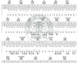 体面  于文文 G调标准版完整版 吉他谱 于文文 吉他图片谱 高清