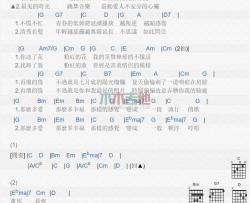 离别曲_吉他谱_陈珊妮