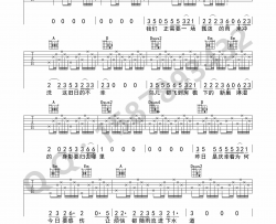 背影吉他谱_赵雷_《背影》D调原版弹唱六线谱