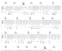 不必太在意吉他谱_童安格_G调扫弦版编配_吉他弹唱六线谱